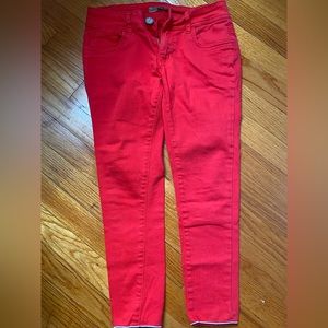 Summer pants size 24 color red used in great condition